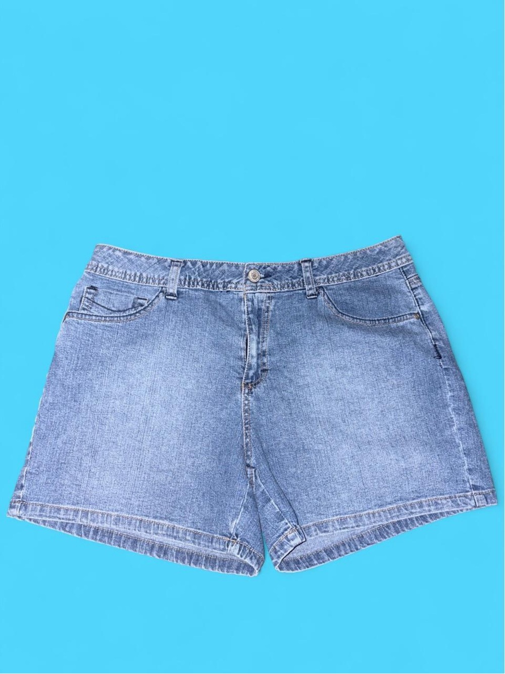 St. John's Bay Light Blue Denim Shorts